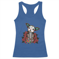Calavera Chihuahua Racerback Tank Top Pinata Dia De Los Muertos Mexican - Wonder Print Shop