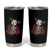 Calavera Chihuahua Tumbler Cup Pinata Dia De Los Muertos Mexican - Wonder Print Shop