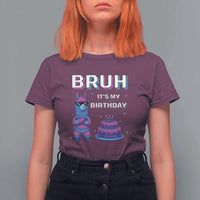 Funny Pinata Mexican T Shirt For Women Bruh It Is My Birthday - Wonder Print Shop