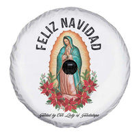 Virgin Mary Feliz Navidad Spare Tire Cover Our Lady Virgen De Guadalupe - Wonder Print Shop