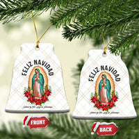 Virgin Mary Feliz Navidad Ceramic Ornament Our Lady Virgen De Guadalupe - Wonder Print Shop