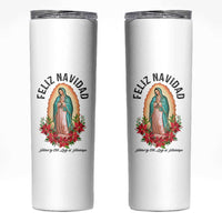 Virgin Mary Feliz Navidad Skinny Tumbler Our Lady Virgen De Guadalupe - Wonder Print Shop