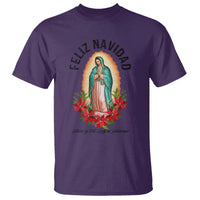 Virgin Mary Feliz Navidad T Shirt Our Lady Virgen De Guadalupe - Wonder Print Shop