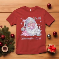 Pink Santa Christmas T Shirt Bubble Gum Peace Sign - Wonder Print Shop