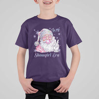 Pink Santa Christmas T Shirt For Kid Bubble Gum Peace Sign - Wonder Print Shop