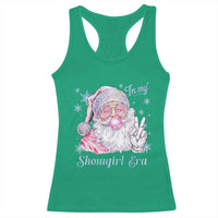 Pink Santa Christmas Racerback Tank Top Bubble Gum Peace Sign - Wonder Print Shop