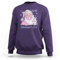 Pink Santa Christmas Sweatshirt Bubble Gum Peace Sign - Wonder Print Shop