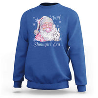 Pink Santa Christmas Sweatshirt Bubble Gum Peace Sign - Wonder Print Shop