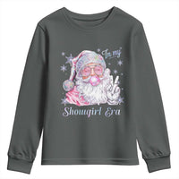 Pink Santa Christmas Youth Sweatshirt Bubble Gum Peace Sign - Wonder Print Shop