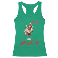 Santa Girls Christmas Racerback Tank Top In My Costume Era - Wonder Print Shop