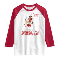 Santa Girls Christmas Raglan Shirt In My Costume Era - Wonder Print Shop