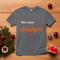 Santa Girls Christmas T Shirt Funny Trendy Quote - Wonder Print Shop