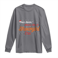 Santa Girls Christmas Long Sleeve Shirt Funny Trendy Quote - Wonder Print Shop