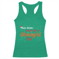 Santa Girls Christmas Racerback Tank Top Funny Trendy Quote - Wonder Print Shop