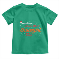Santa Girls Christmas Toddler T Shirt Funny Trendy Quote - Wonder Print Shop