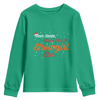Santa Girls Christmas Youth Sweatshirt Funny Trendy Quote - Wonder Print Shop