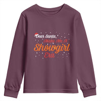 Santa Girls Christmas Youth Sweatshirt Funny Trendy Quote - Wonder Print Shop