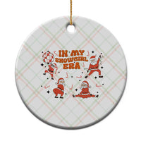 Funny Santa Girl Christmas Ceramic Ornament - Wonder Print Shop
