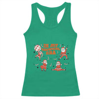 Funny Santa Girl Christmas Racerback Tank Top - Wonder Print Shop