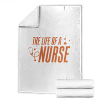 Funny Nurse Christmas Throw Blanket The Life Of A Nurse - Wonder Print Shop