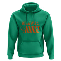 Funny Nurse Christmas Hoodie The Life Of A Nurse - Wonder Print Shop