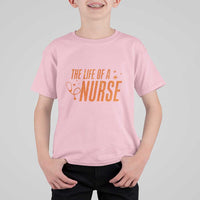 Funny Nurse Christmas T Shirt For Kid The Life Of A Nurse - Wonder Print Shop
