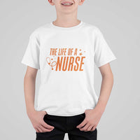 Funny Nurse Christmas T Shirt For Kid The Life Of A Nurse - Wonder Print Shop