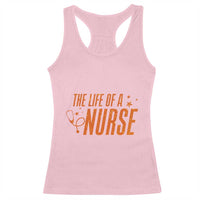 Funny Nurse Christmas Racerback Tank Top The Life Of A Nurse - Wonder Print Shop