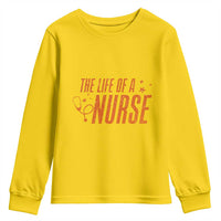 Funny Nurse Christmas Youth Sweatshirt The Life Of A Nurse - Wonder Print Shop