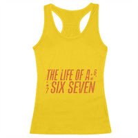 67 Six Seven Meme Racerback Tank Top - Wonder Print Shop