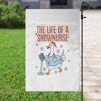 Funny Goose Nurse Christmas Garden Flag The Life Of A Shownurrse - Wonder Print Shop