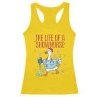 Funny Goose Nurse Christmas Racerback Tank Top The Life Of A Shownurrse - Wonder Print Shop