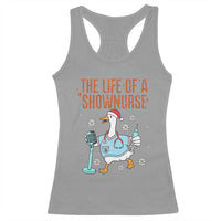 Funny Goose Nurse Christmas Racerback Tank Top The Life Of A Shownurrse - Wonder Print Shop