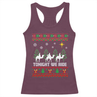 Tonight We Ride Racerback Tank Top Three Wise Men Nativity Scene Christmas - Wonder Print Shop