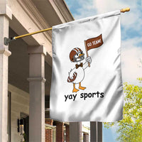 Silly Goose Football Garden Flag Yays Sport - Wonder Print Shop