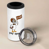Silly Goose Football 4 in 1 Can Cooler Tumbler Yays Sport - Wonder Print Shop