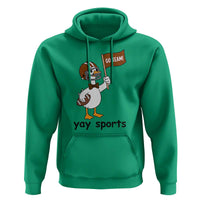 Silly Goose Football Hoodie Yays Sport - Wonder Print Shop