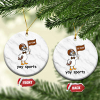 Silly Goose Football Ceramic Ornament Yays Sport - Wonder Print Shop