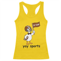 Silly Goose Football Racerback Tank Top Yays Sport - Wonder Print Shop