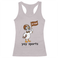 Silly Goose Football Racerback Tank Top Yays Sport - Wonder Print Shop