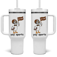 Silly Goose Football Tumbler With Handle Yays Sport - Wonder Print Shop