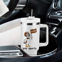 Silly Goose Football Tumbler With Handle Yays Sport - Wonder Print Shop
