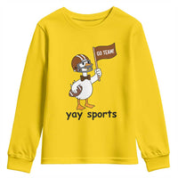 Silly Goose Football Youth Sweatshirt Yays Sport - Wonder Print Shop