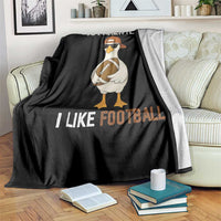 Funny Goose Football Throw Blanket Apparently I Like Football - Wonder Print Shop