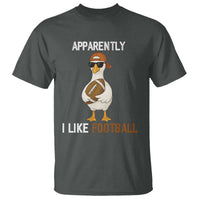 Funny Goose Football T Shirt Apparently I Like Football - Wonder Print Shop