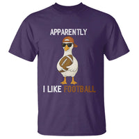 Funny Goose Football T Shirt Apparently I Like Football - Wonder Print Shop