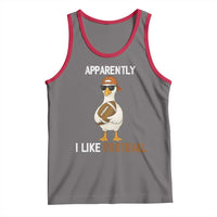 Funny Goose Football Tank Top Apparently I Like Football - Wonder Print Shop