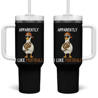 Funny Goose Football Tumbler With Handle Apparently I Like Football - Wonder Print Shop