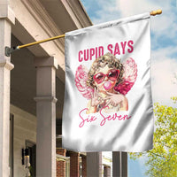 67 Valetines Garden Flag Funny Cupid Says Six Seven - Wonder Print Shop