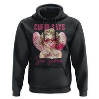 67 Valetines Hoodie Funny Cupid Says Six Seven - Wonder Print Shop